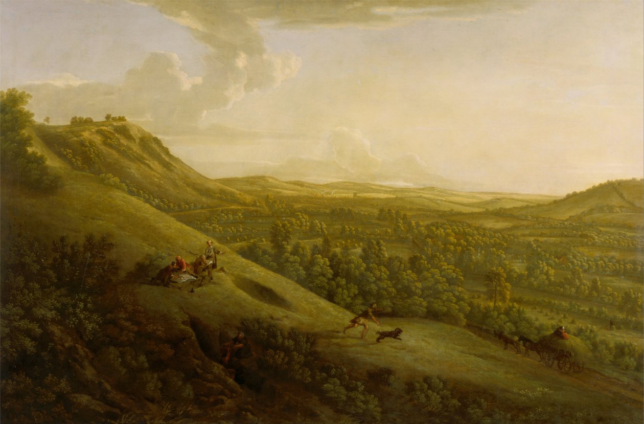 Box Hill, Surrey, med Dorking i det fjerne av George Lambert