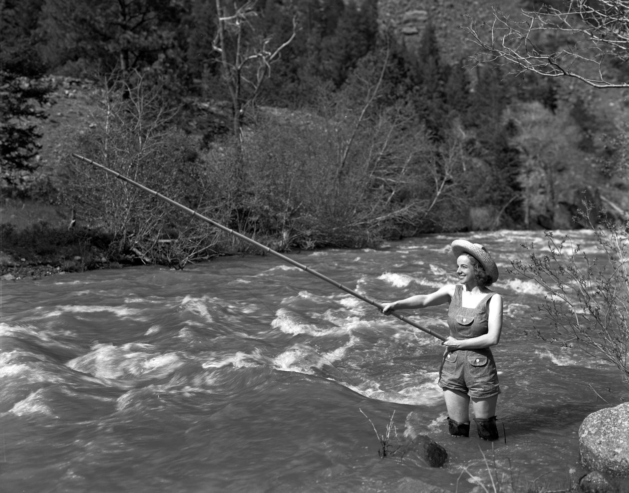 Jentefiske, ca.1935 av George Lytle Beam