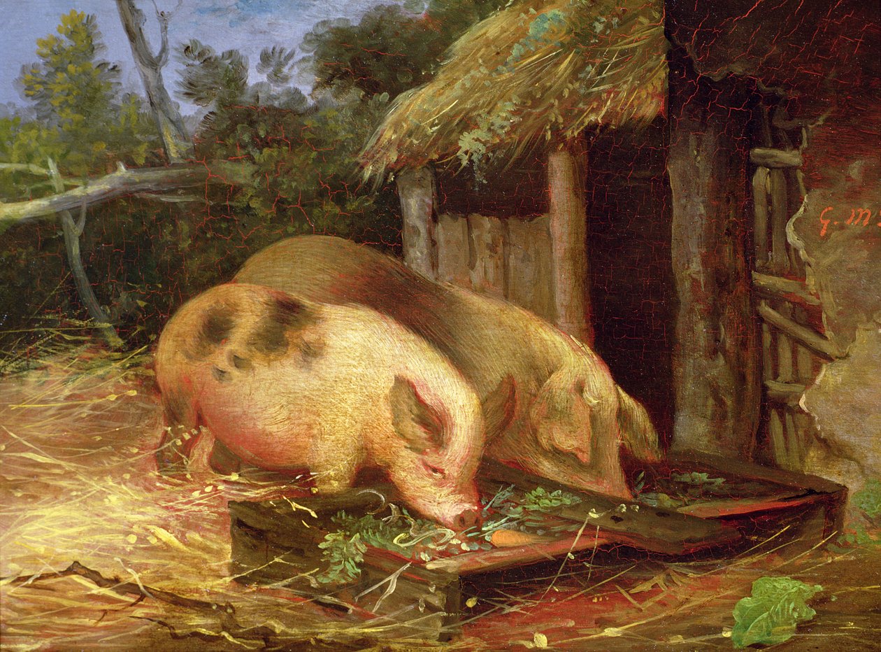 Griser ved et trau av George Morland