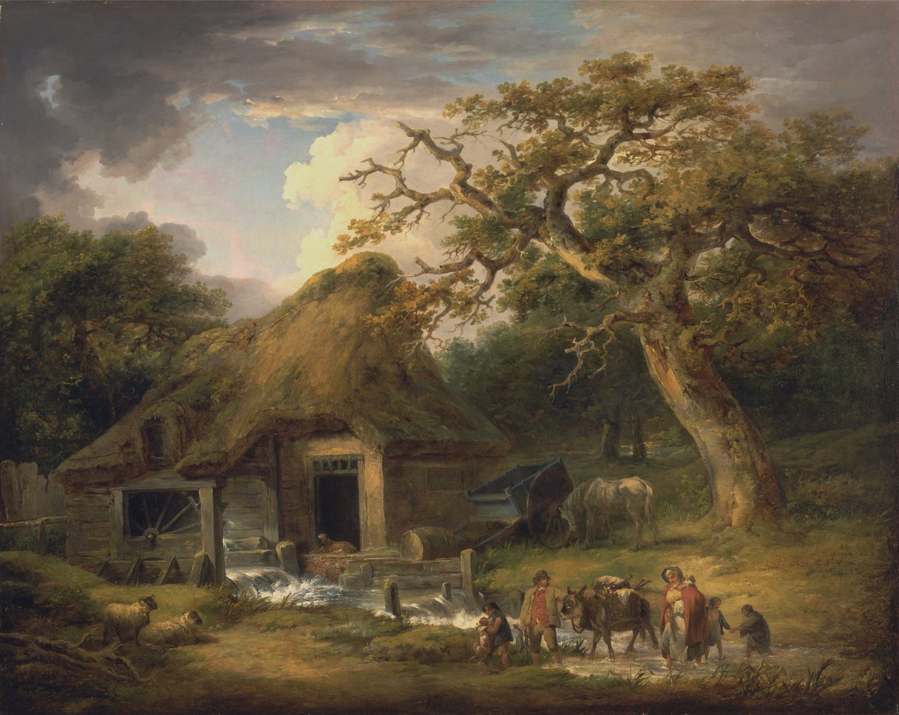 The Old Water Mill av George Morland
