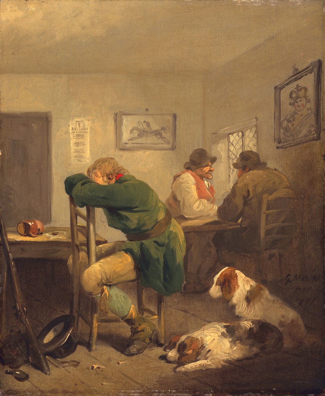 Den uheldige idrettsmannen, 1792 av George Morland