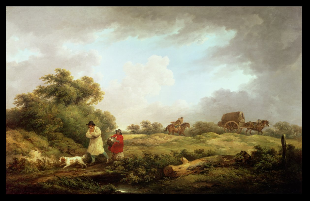 Vindfull dag av George Morland