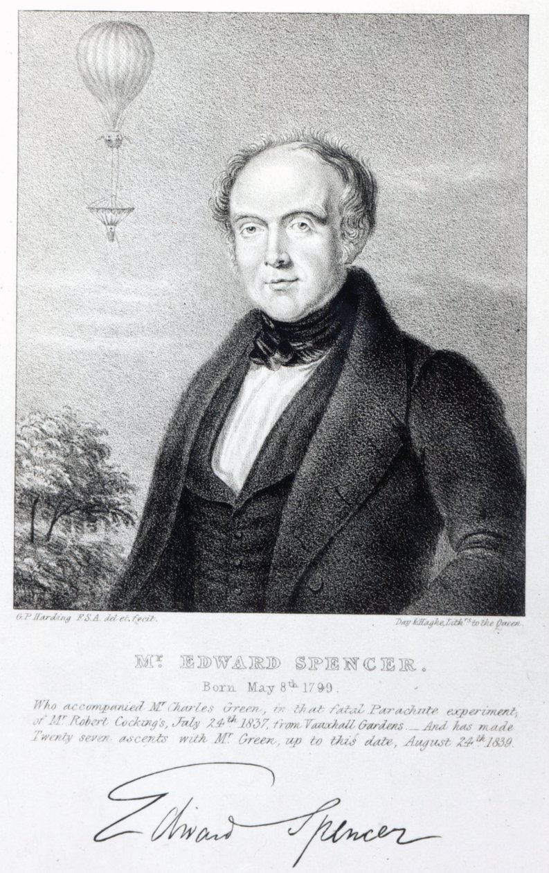 Mr. Edward Spencer, litografi av Day und Haghe, 1839 av George Perfect Harding
