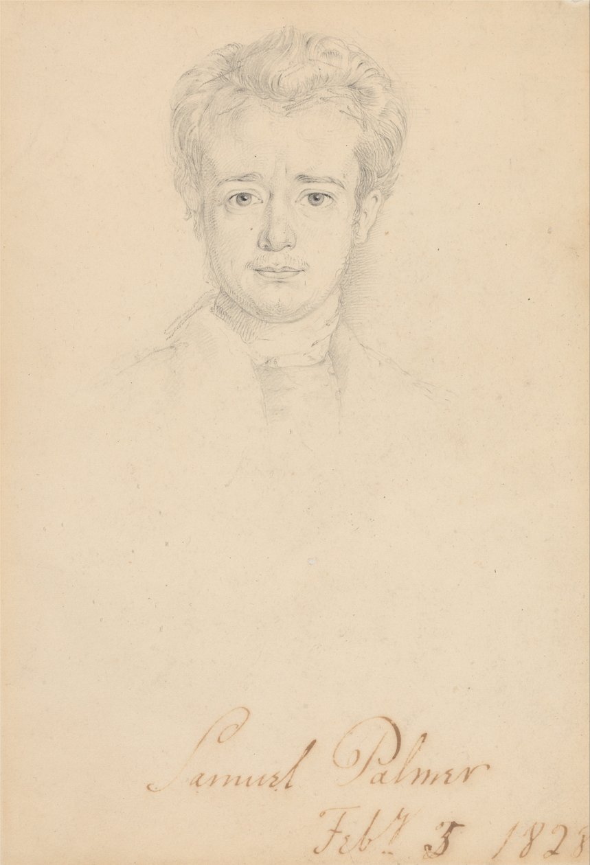 Portrett av Samuel Palmer, 5. februar 1828 av George Richmond