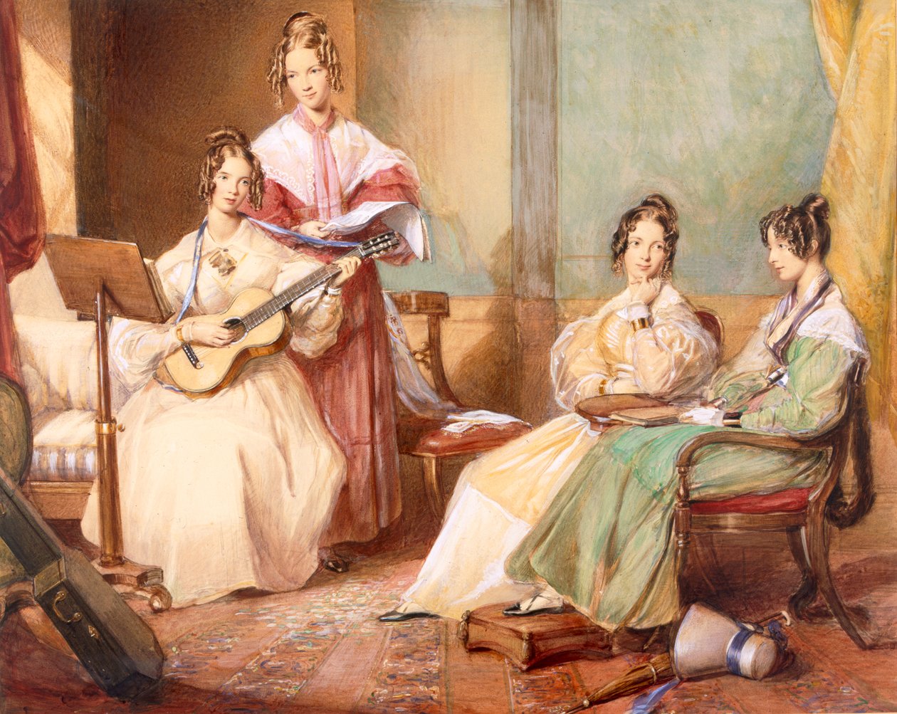 De fire døtrene til erkebiskop Sumner, 1833 av George Richmond