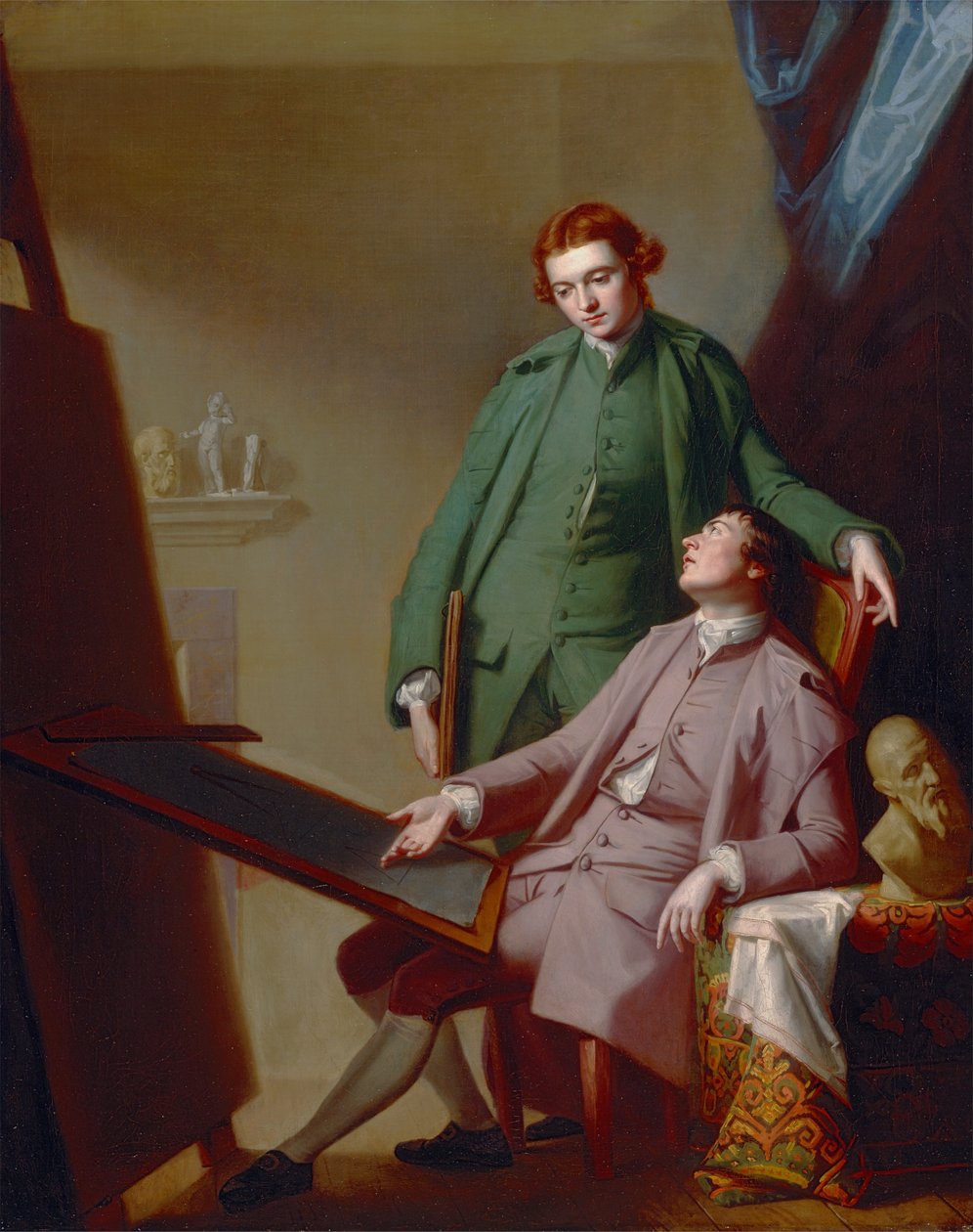 A Conversation (The Artists Brothers, Peter og James Romney) av George Romney