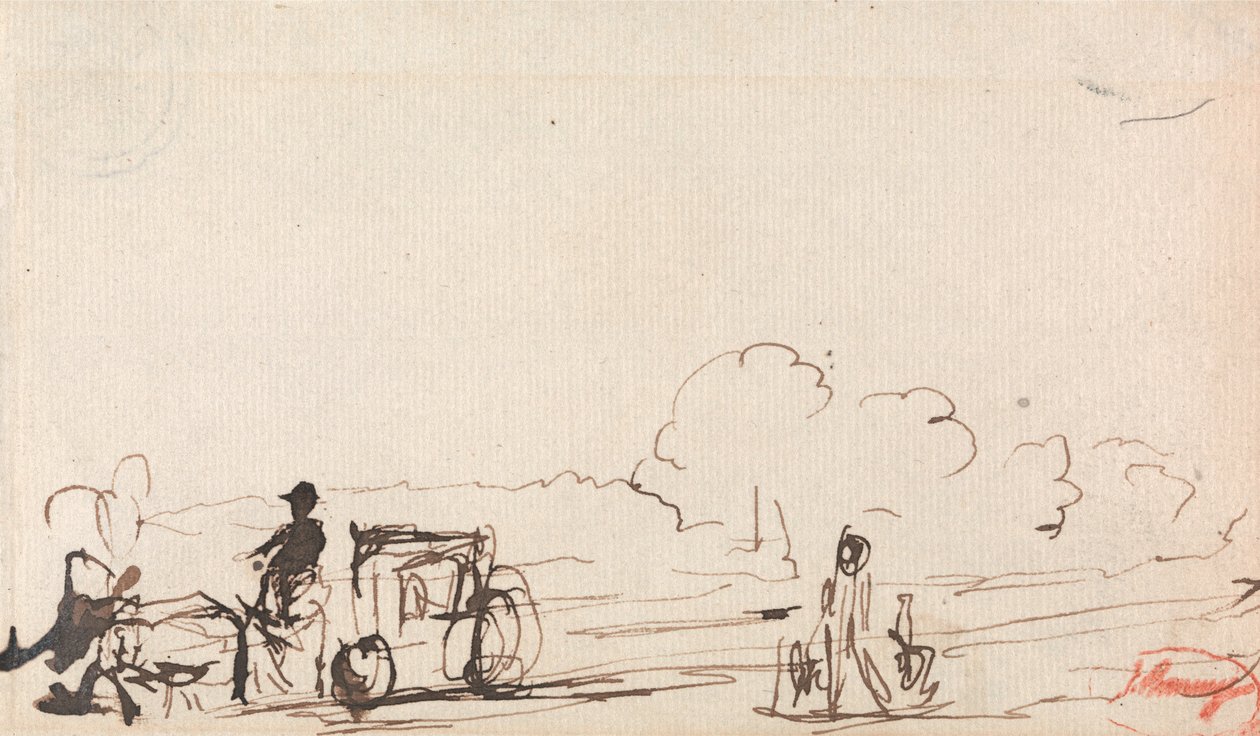 Vogn på landeveien av George Romney