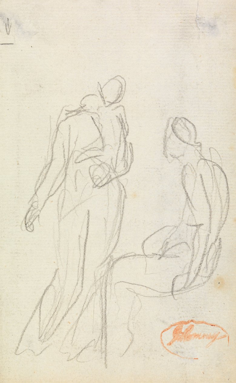Figur Sammensetningsstudie 2 av George Romney