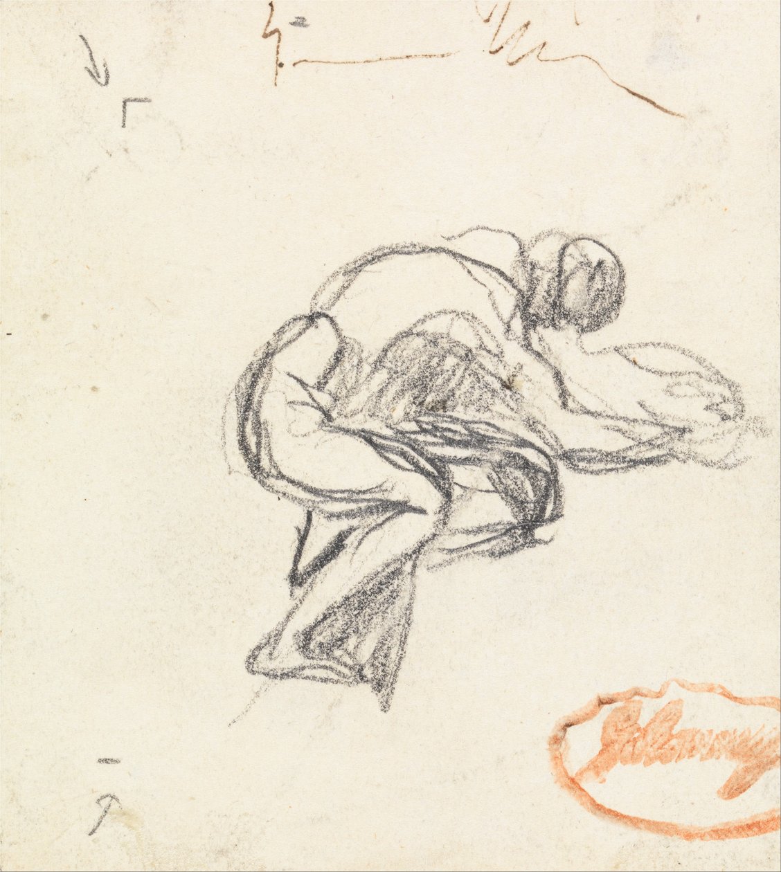 Figurstudie 3 av George Romney
