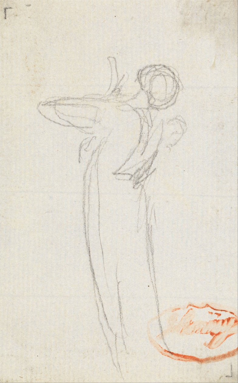 Figurstudie elleve av George Romney