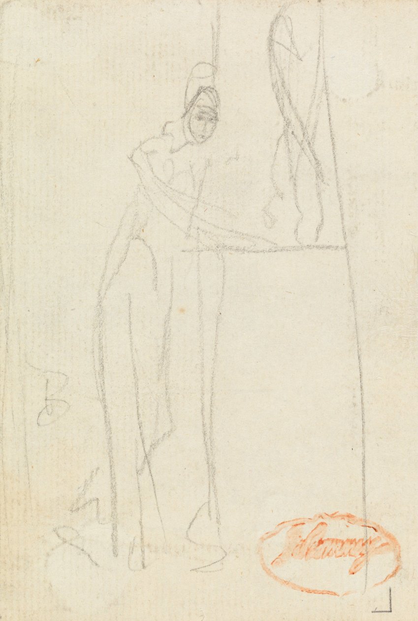 Figur Study Thirteen av George Romney