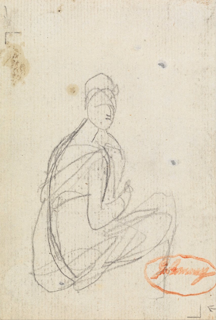 Figurstudie av en kvinne av George Romney