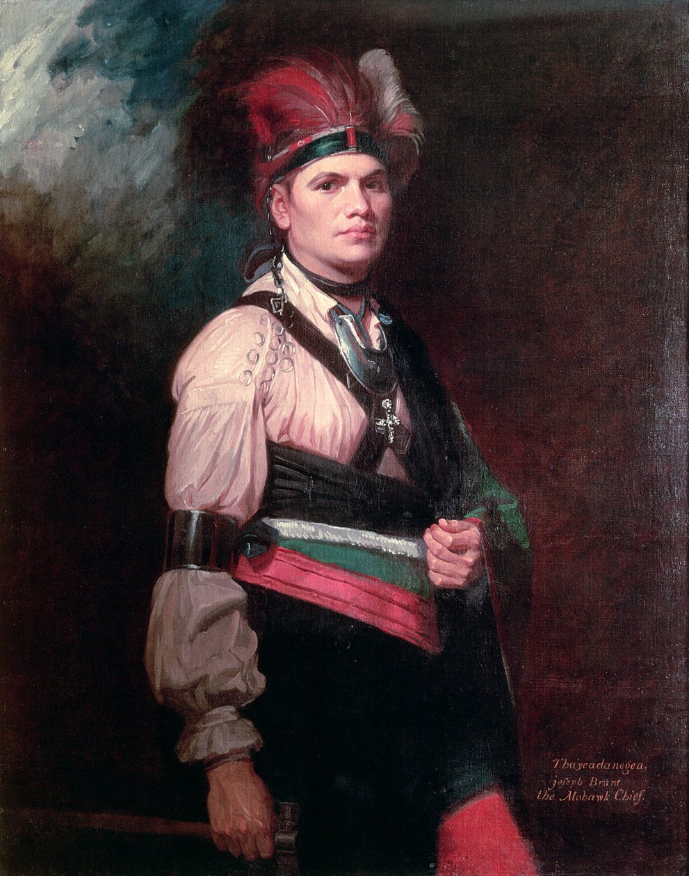 Joseph Brant, sjef for Mohawks, 1742-1807 av George Romney