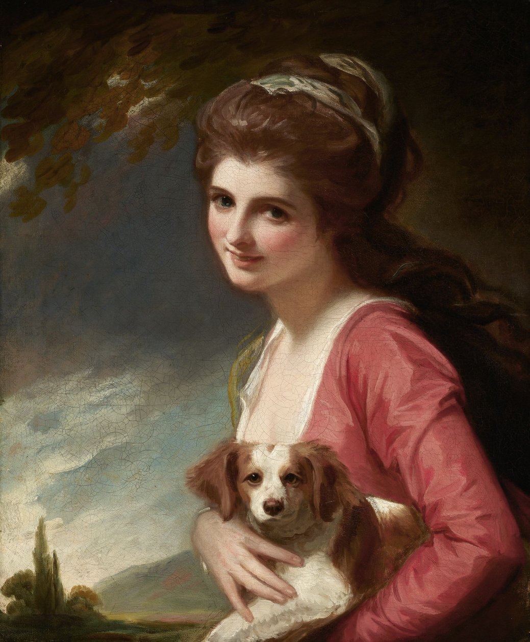 Lady Hamilton som naturen av George Romney