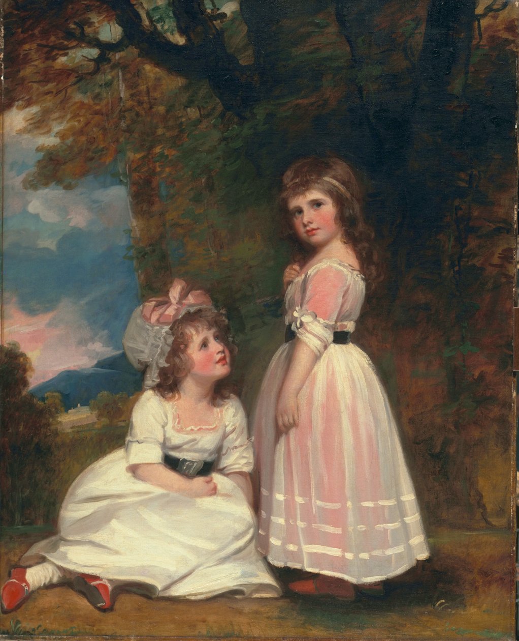 Margaret Beckford, senere Margaret Orde, og Susan Euphemia Beckford, senere hertuginne av Hamilton: The Beckford Children, c.1789-91; av George Romney