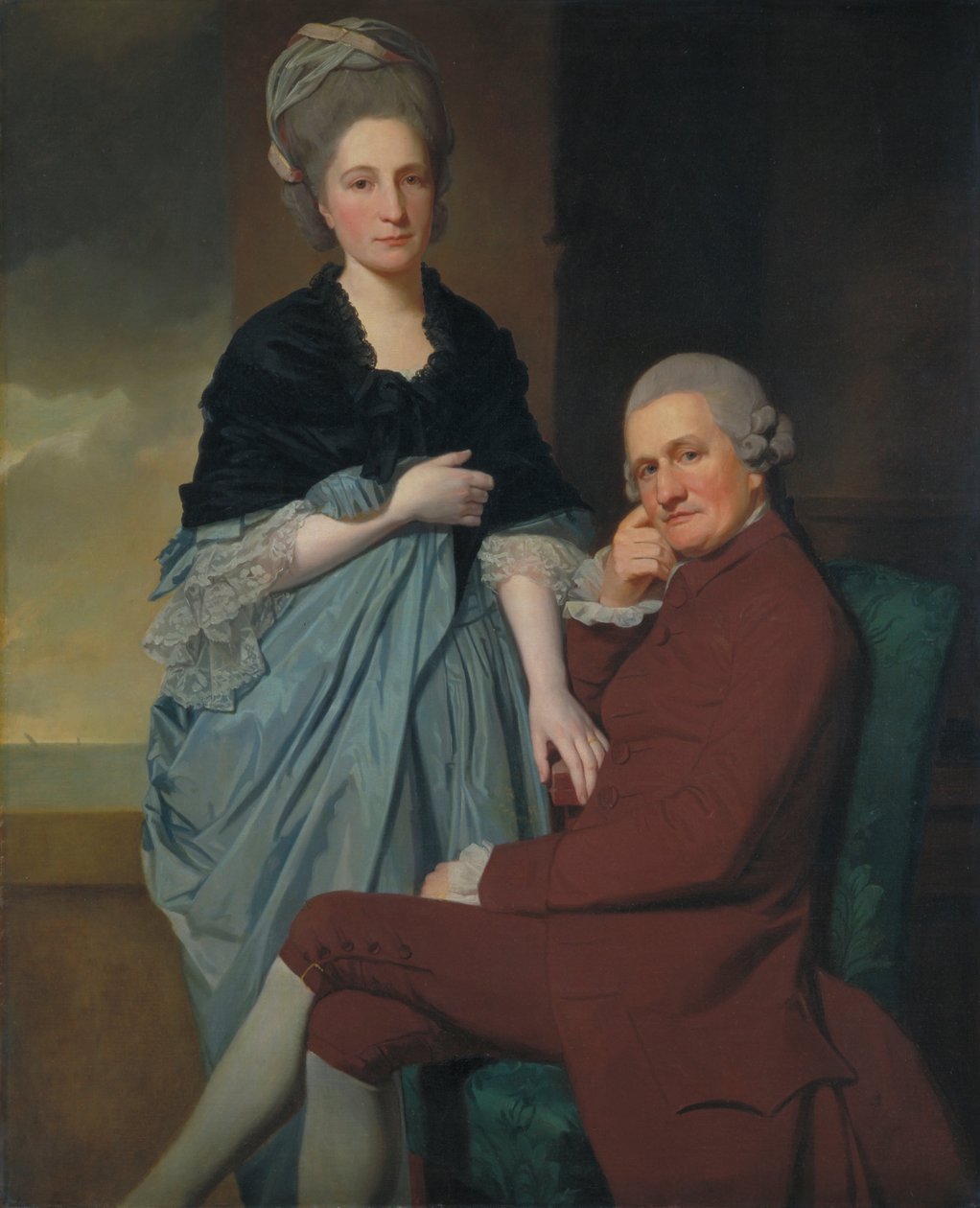 Mr og Mrs William Lindow av George Romney