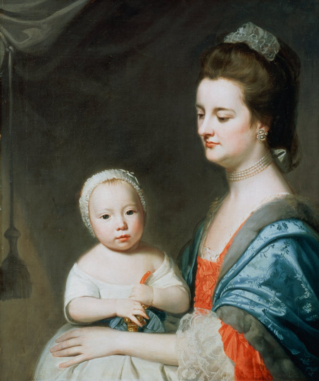 Mrs Marton og hennes sønn Oliver av George Romney