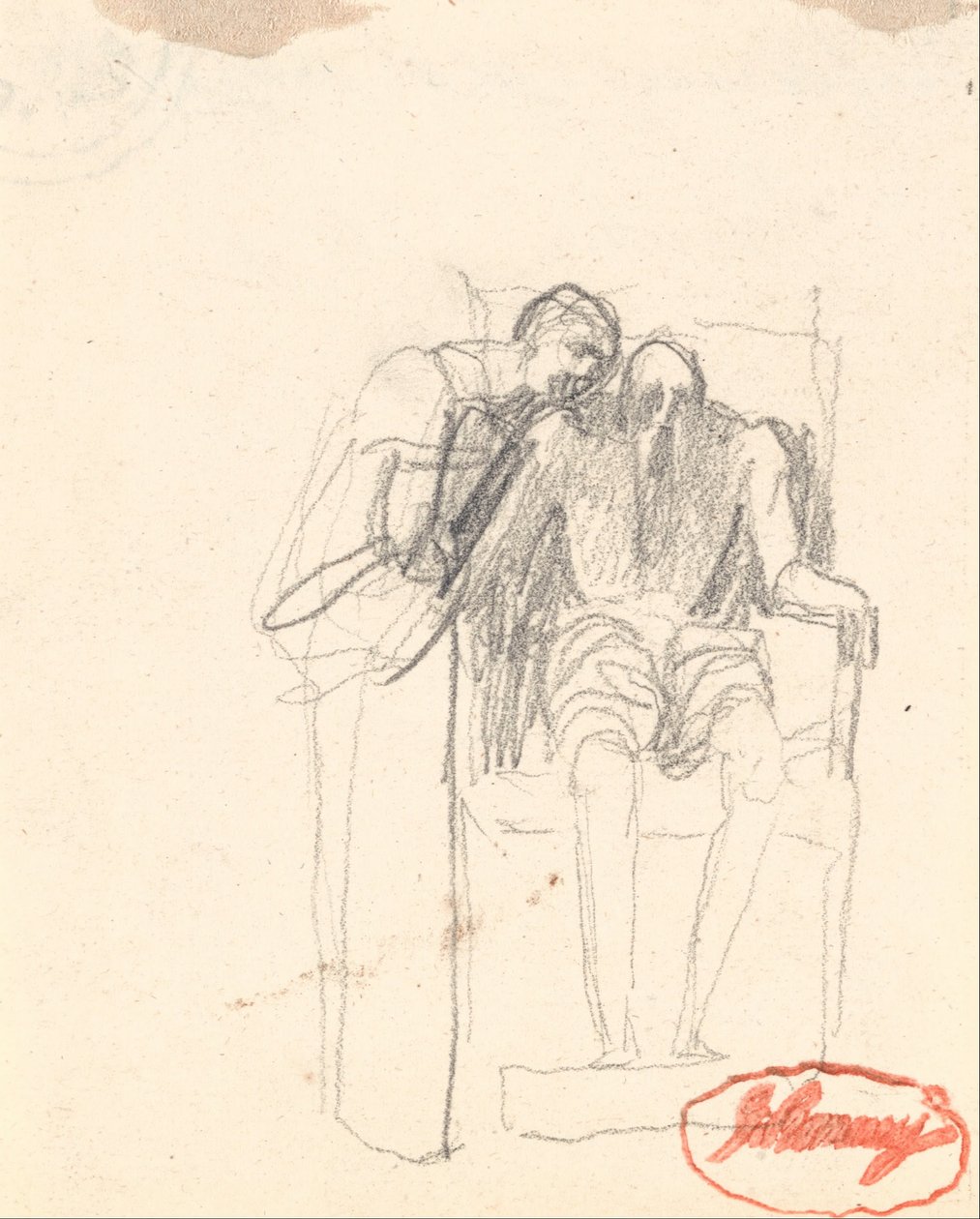 Muligens to figurer fra alderdom av George Romney