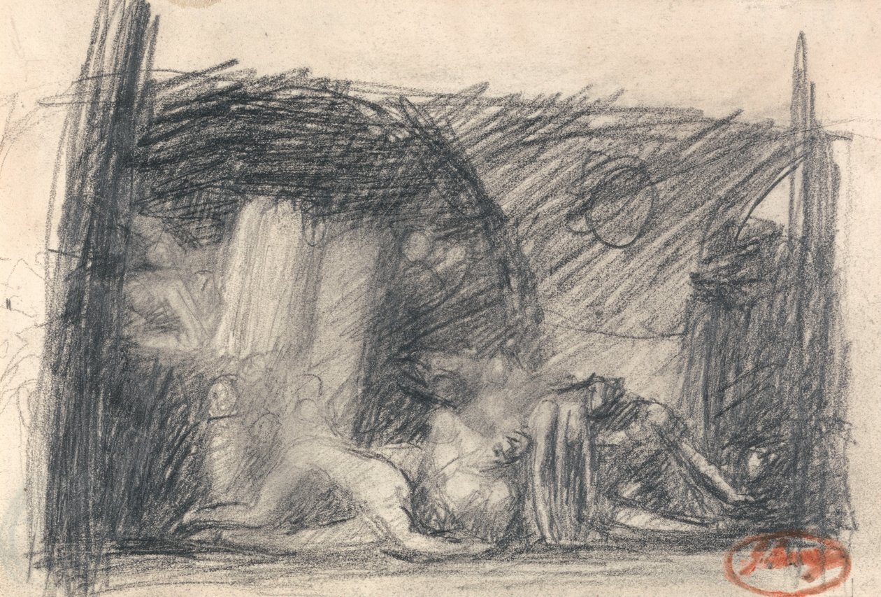 Fengsel scene av George Romney
