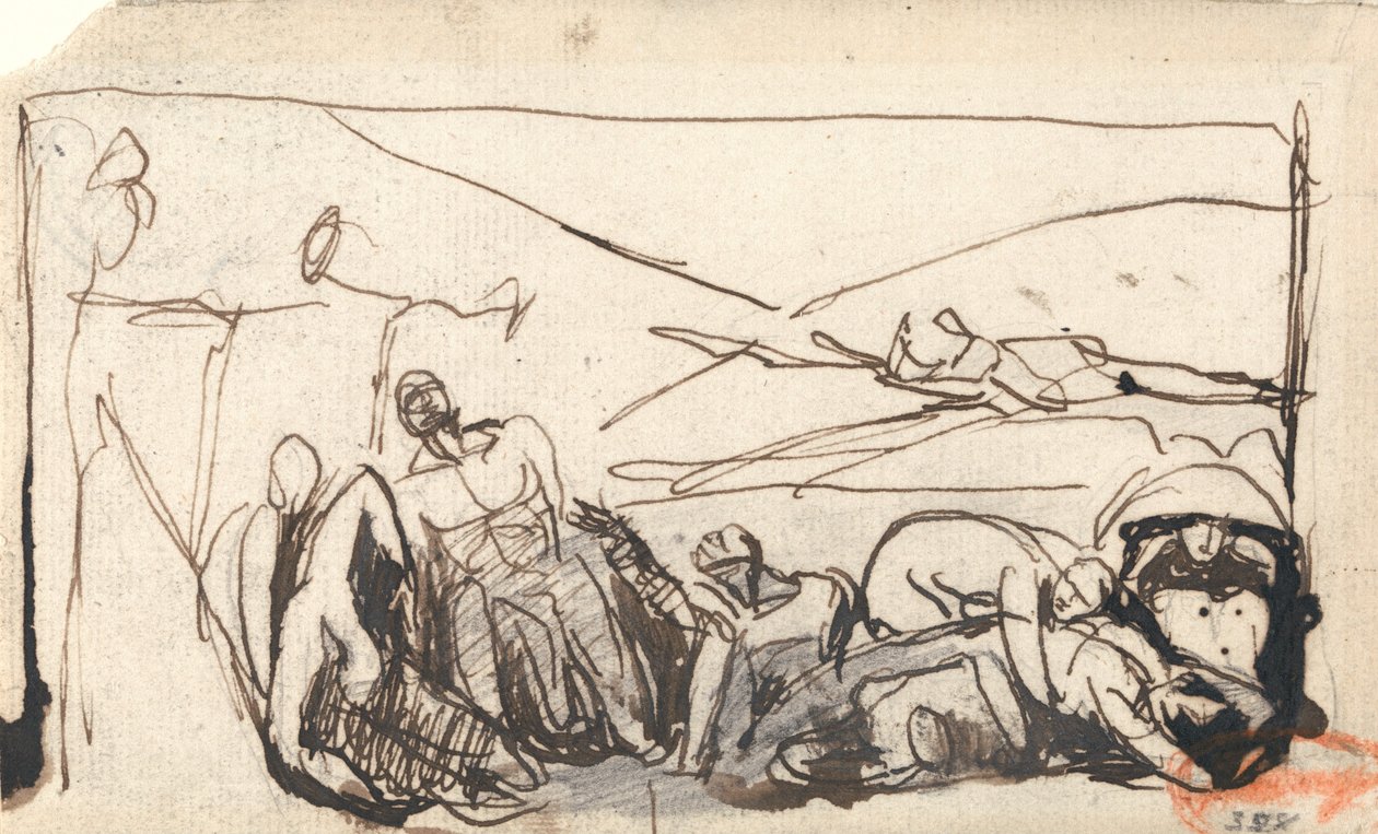 Fengsel scene av George Romney