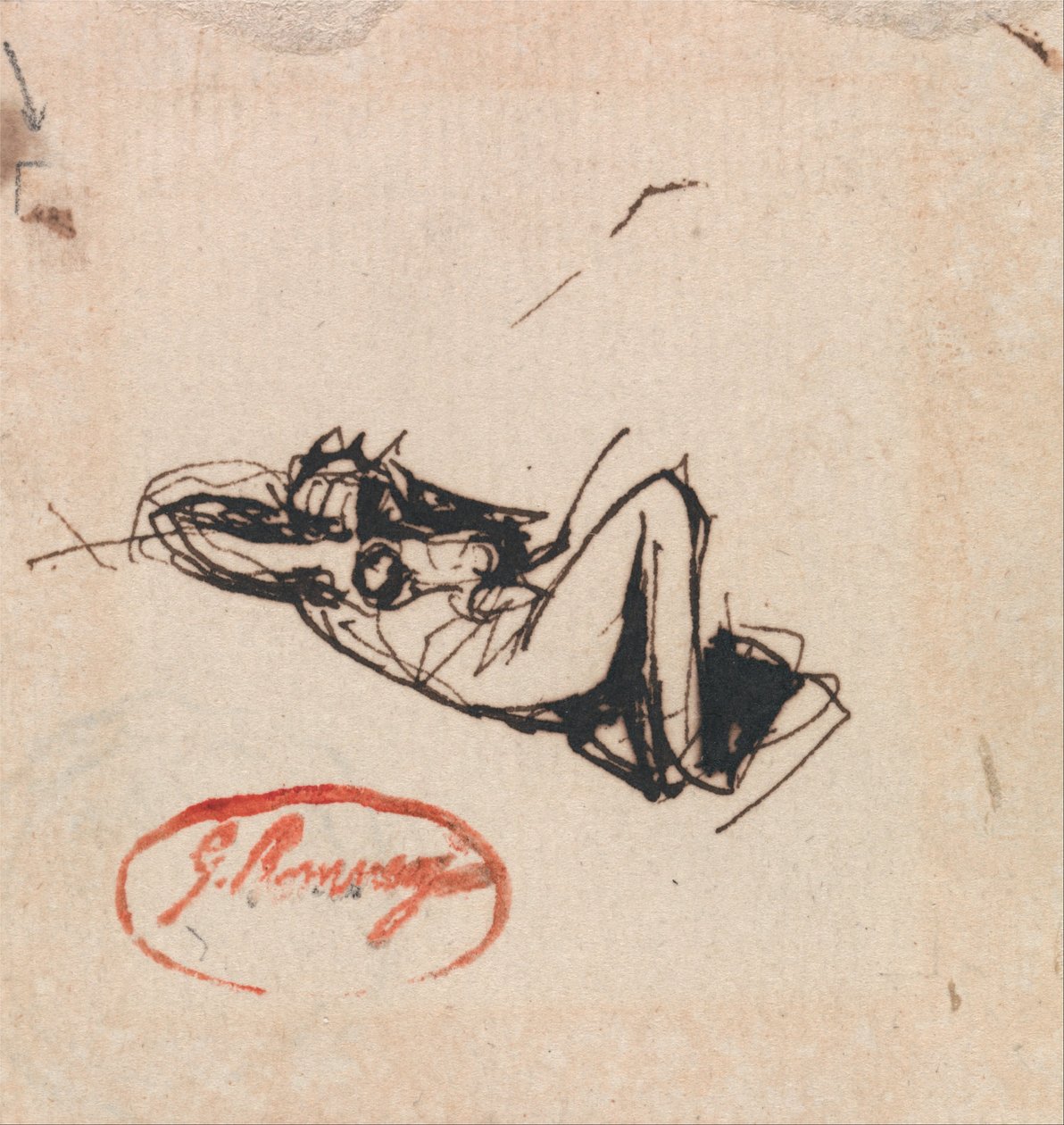Liggende figur av George Romney