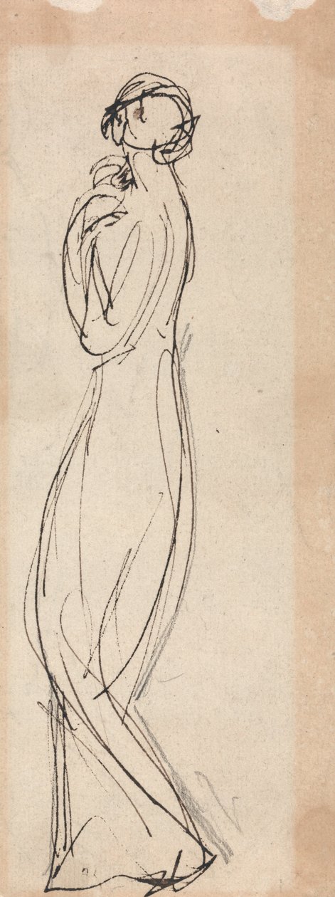 Stående kvinnefigur av George Romney