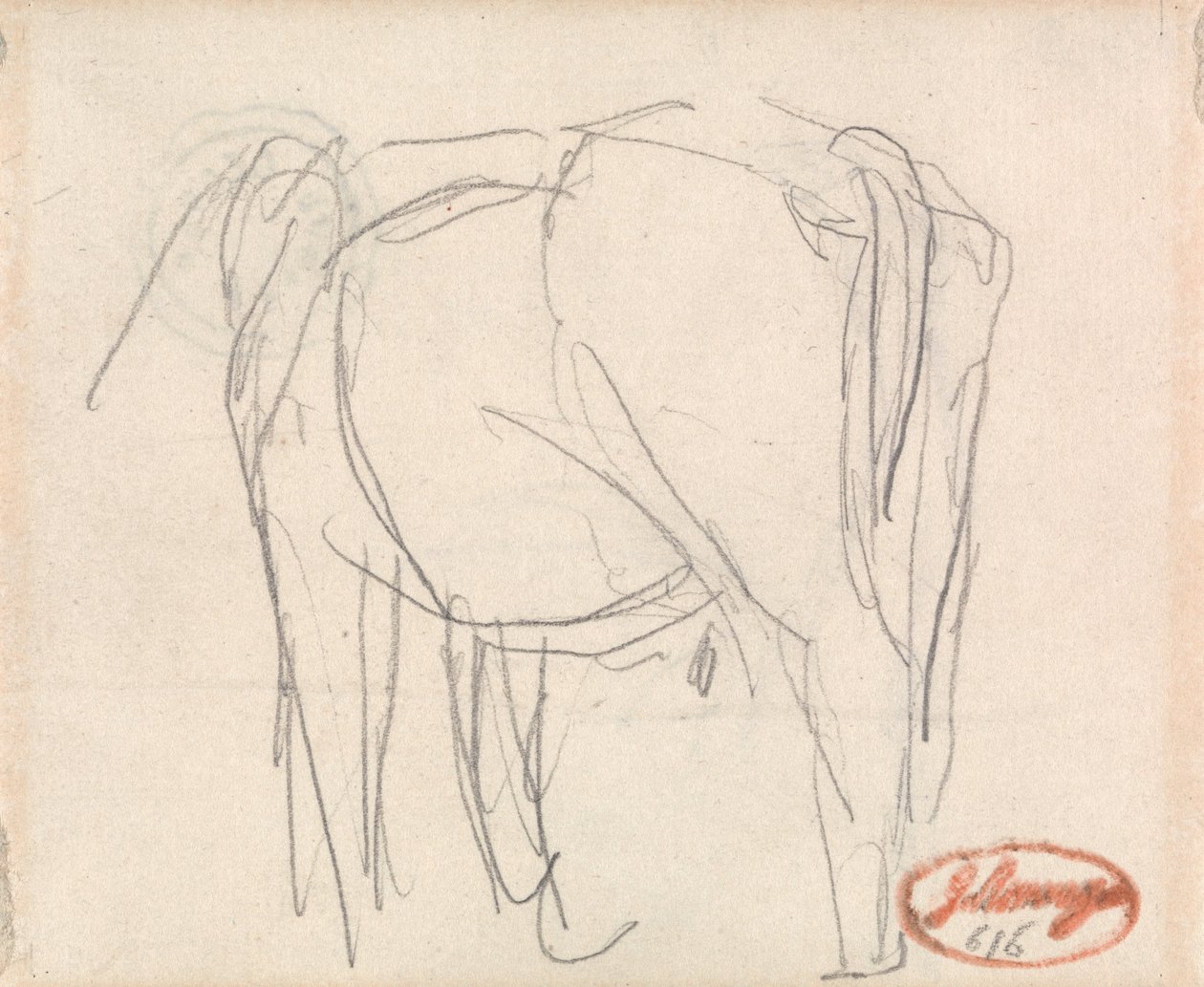 Studie av et dyr av George Romney