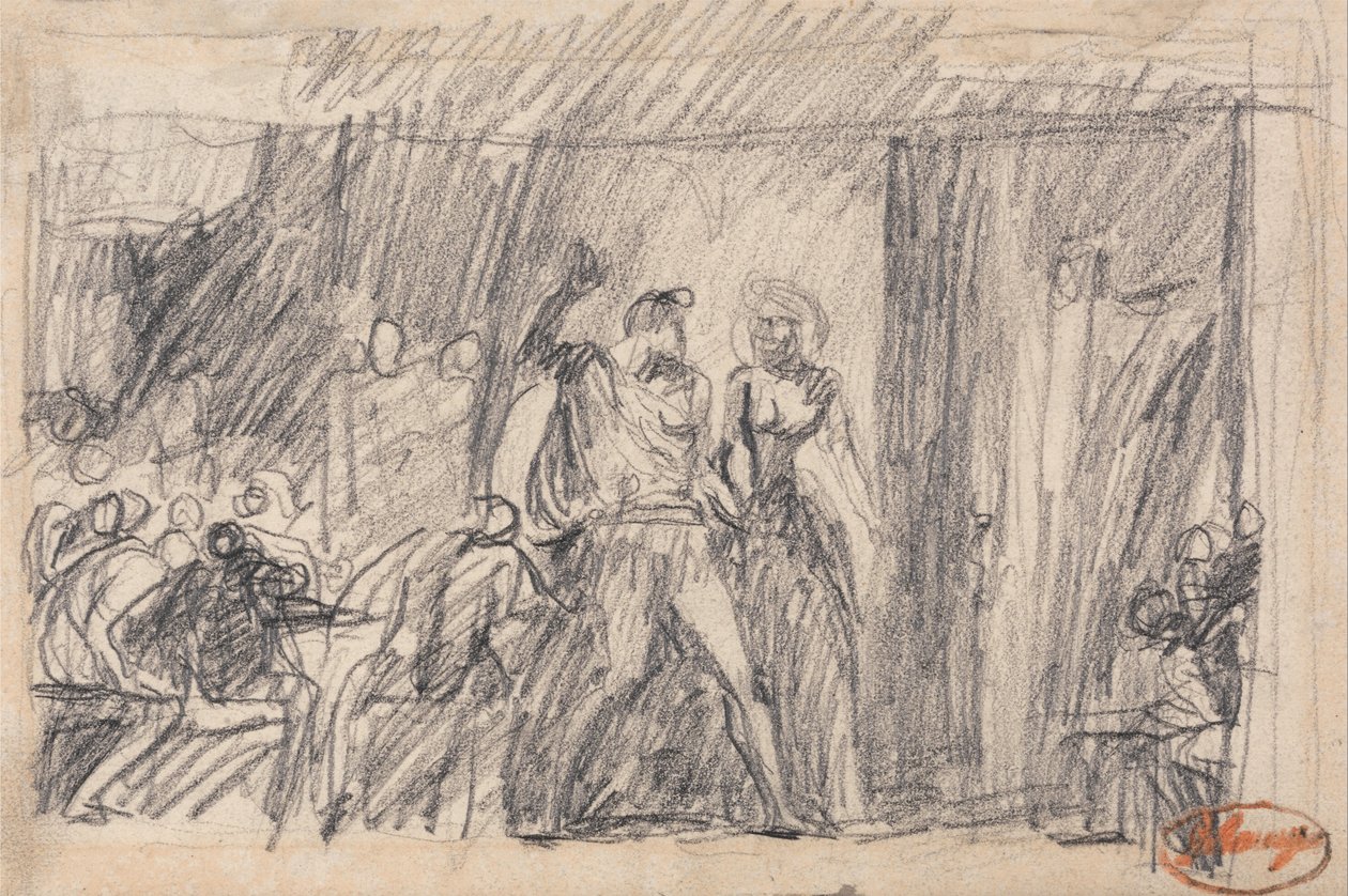 Bankettscenen- Macbeth av George Romney