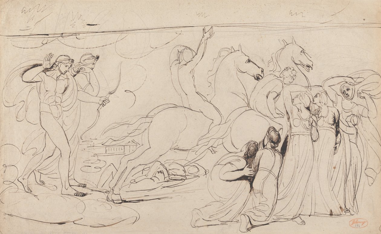 Ødeleggelsen av Niobes -barn av George Romney