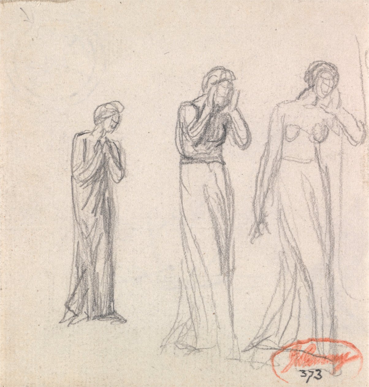 Tre klagende kvinner av George Romney