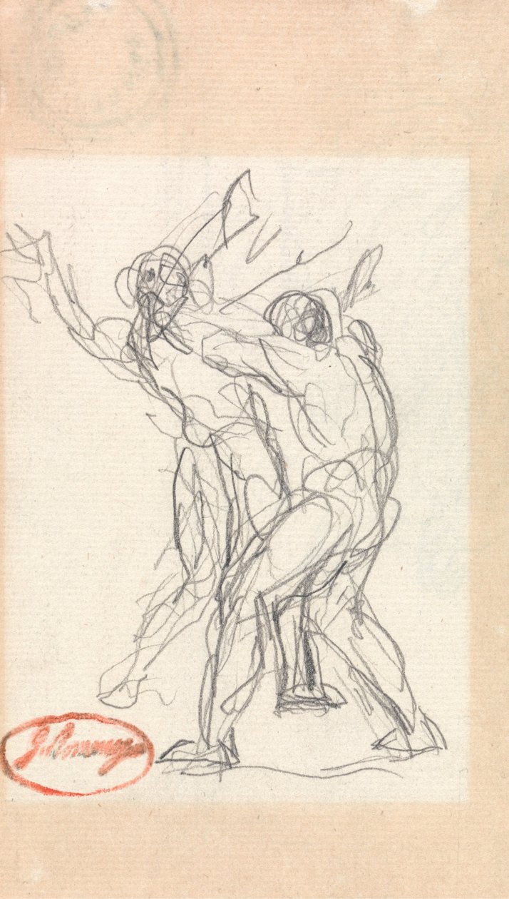To menn som kjemper av George Romney