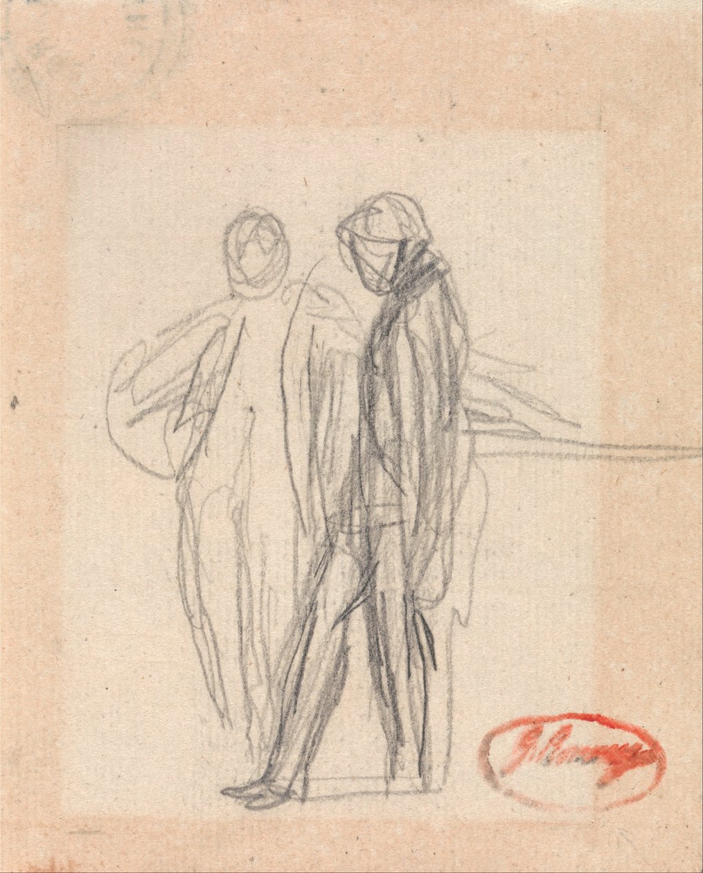 To stående figurer av George Romney