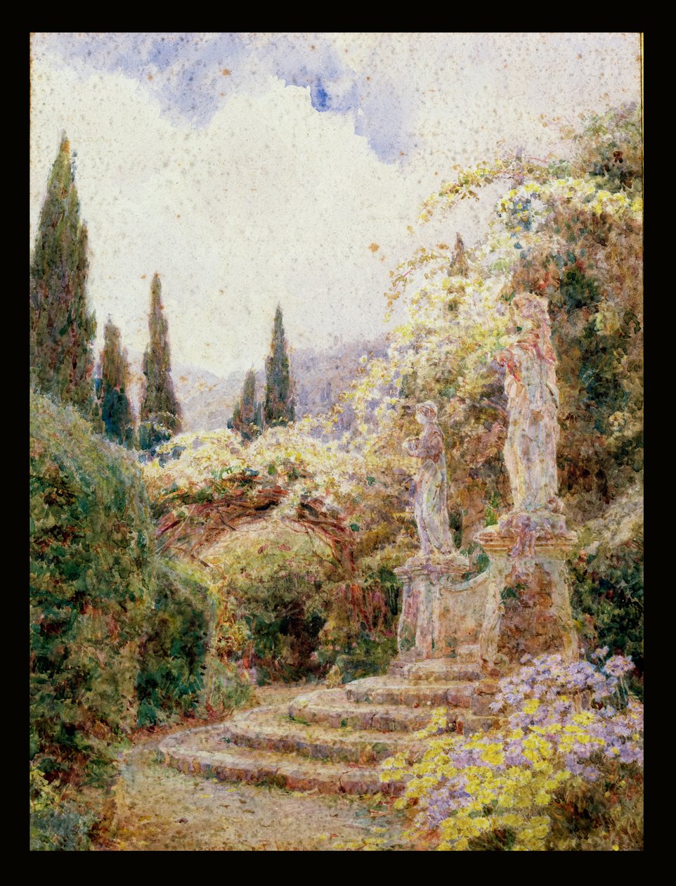 Flora og Pomona, Villa Arson, Nice av George Samuel Elgood