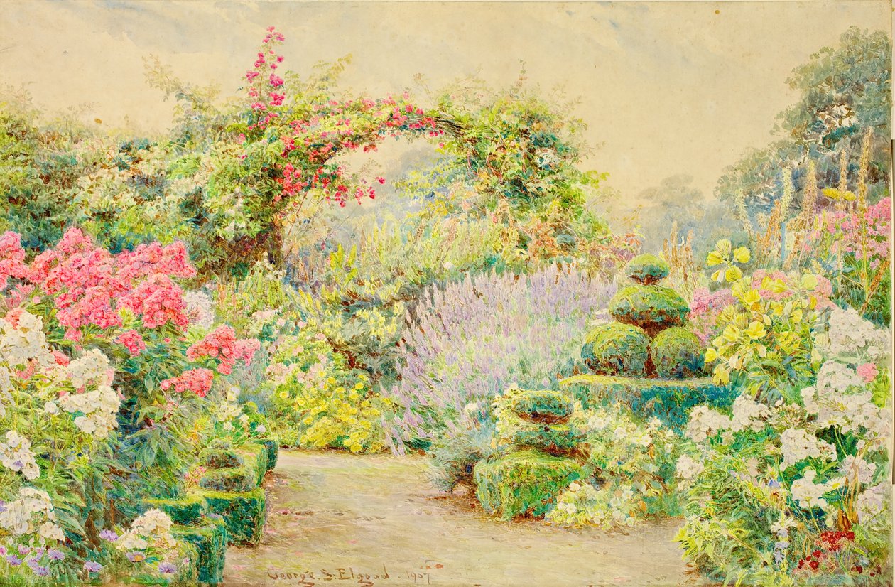 Roundscliffe, en hage i Leicestershire, 1907 av George Samuel Elgood