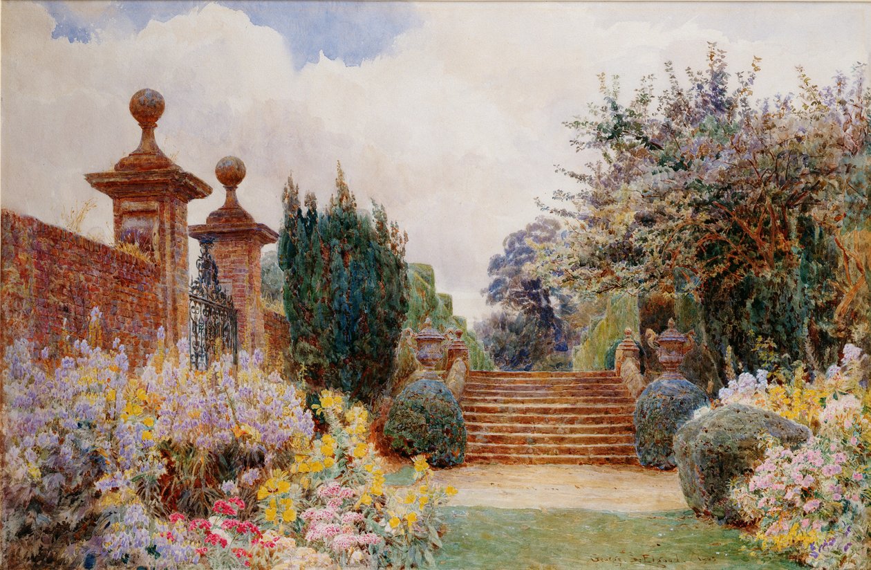 The Terrace Steps, Penshurst, 1903 av George Samuel Elgood