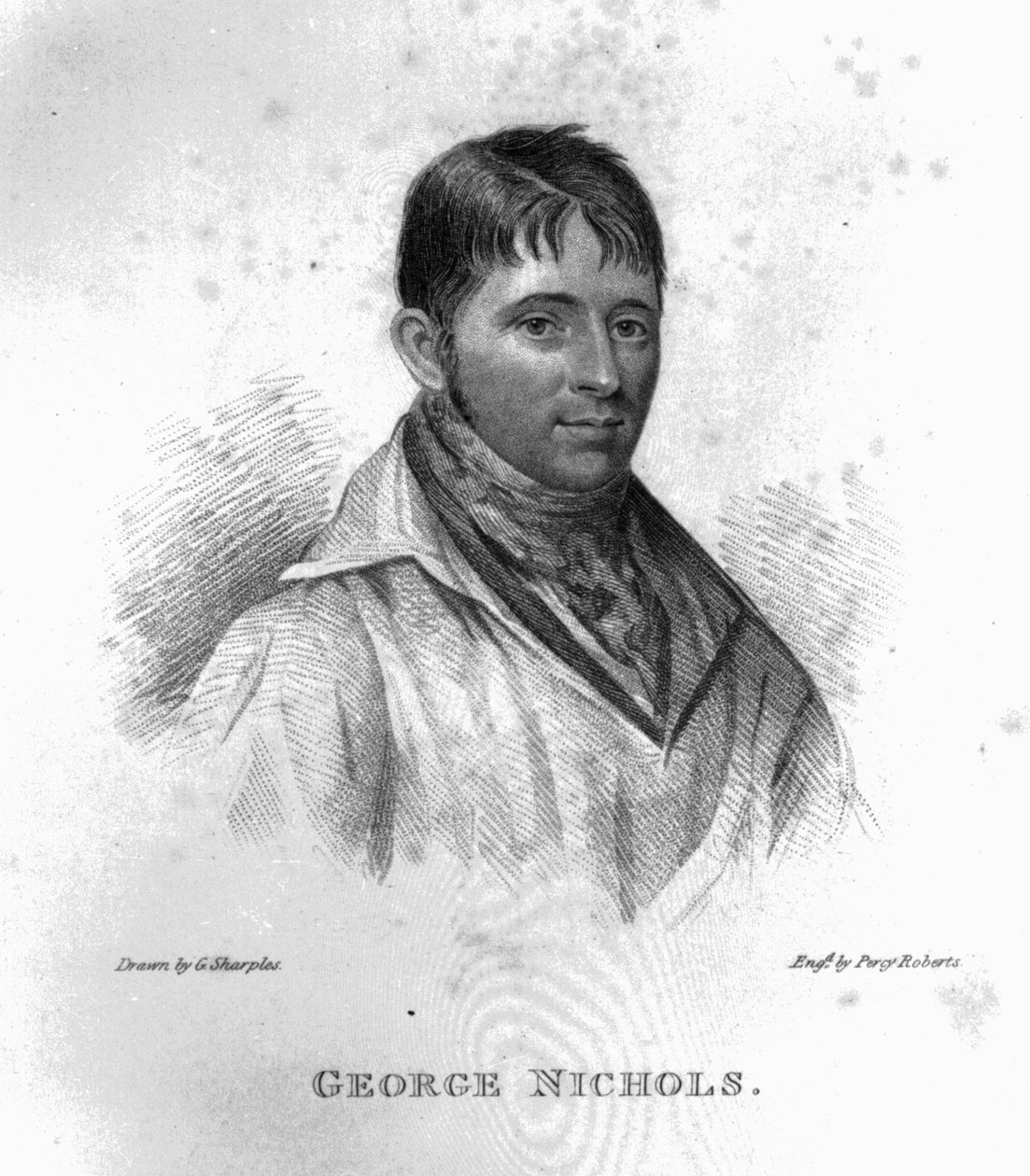 George Nichols, gravert av Percy Roberts av George Sharples
