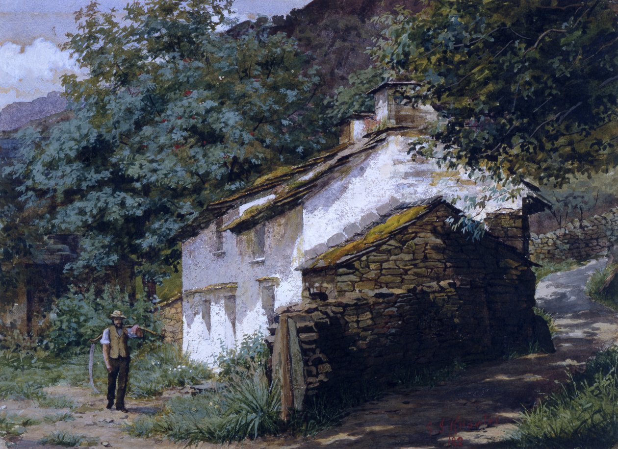 Easedale Cottage, 1882 av George Sheridan Knowles