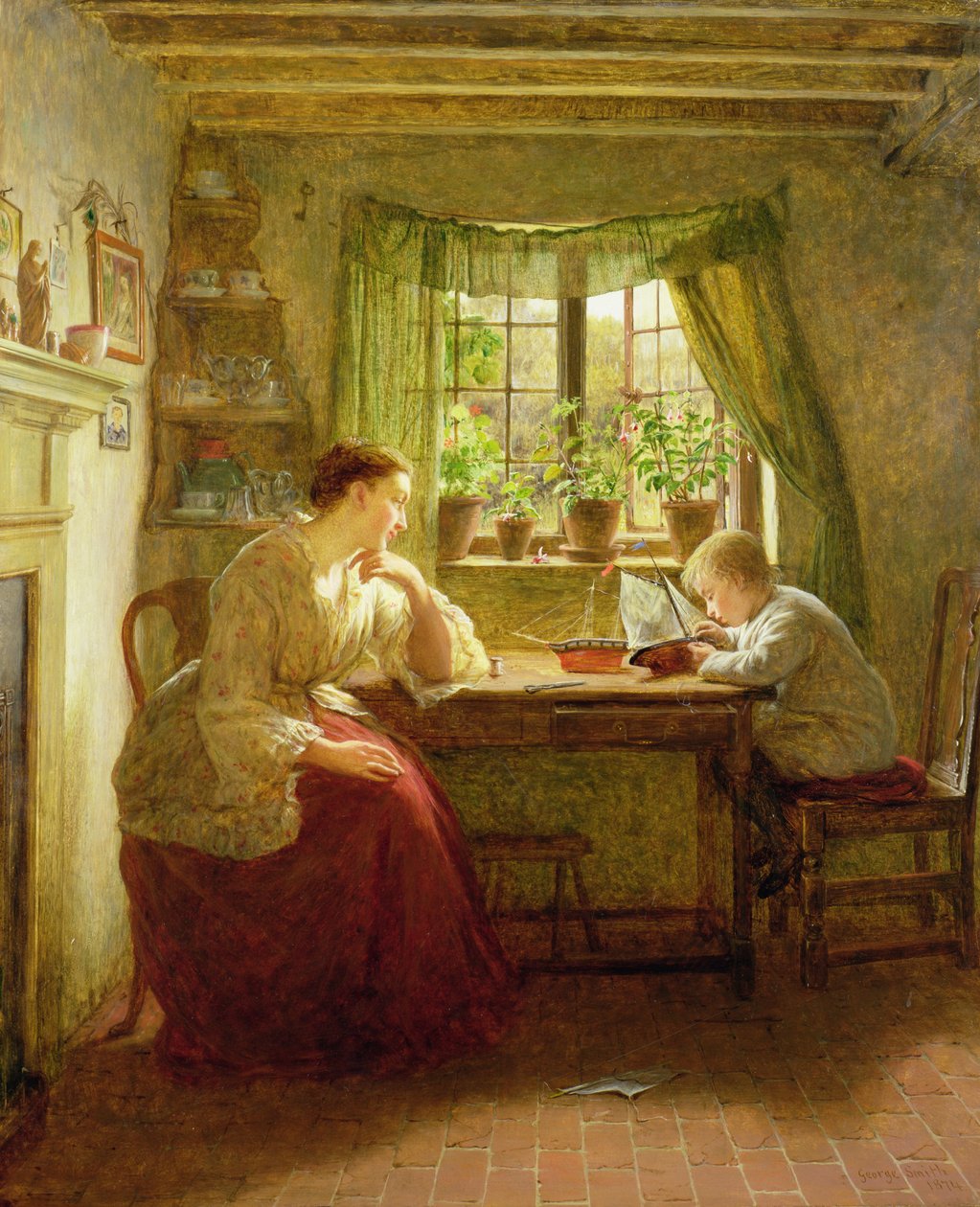 Musing on the Future, 1874 av George Smith