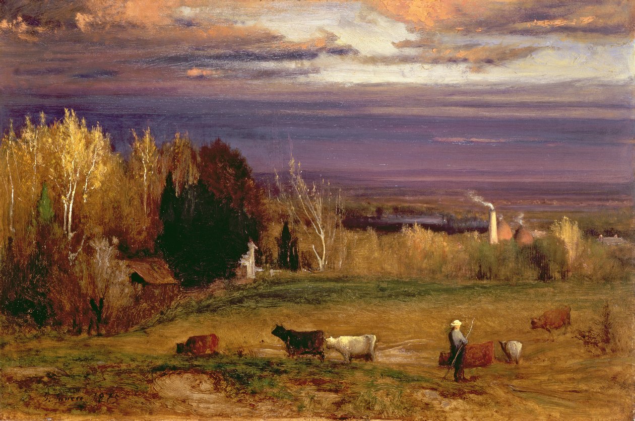 Solskinn etter storm eller solnedgang, 1875 av George Inness