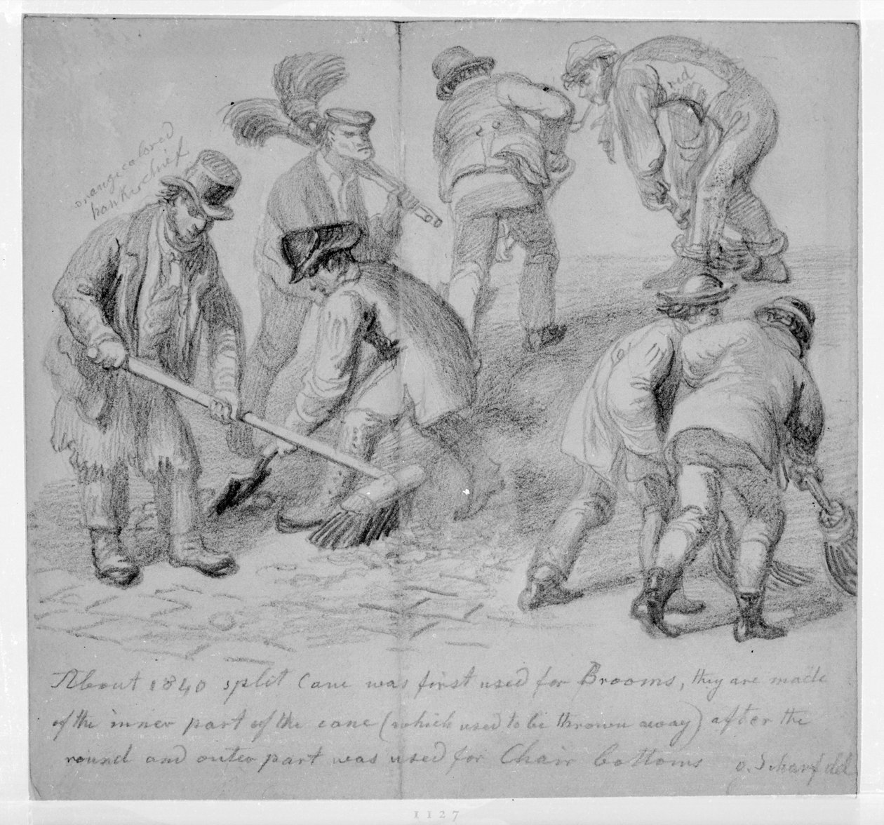 Introduksjonen av delte stokkkoster for London gatefeiere, 1840 av George Snr Scharf