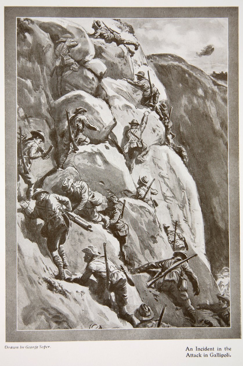 En hendelse i angrepet på Gallipoli, fra 
