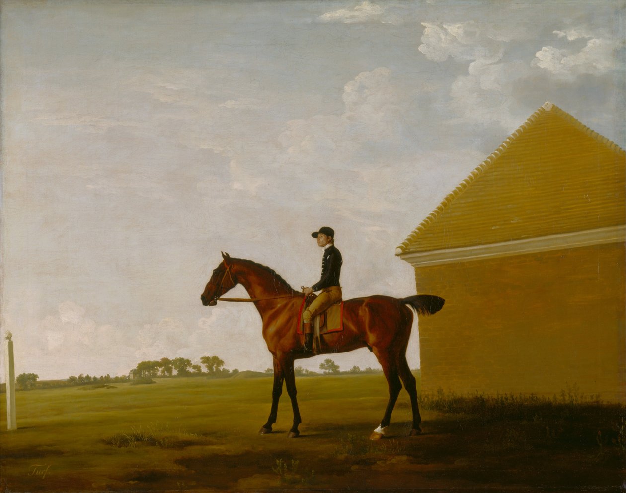 Torv, med Jockey oppe, på Newmarket av George Stubbs