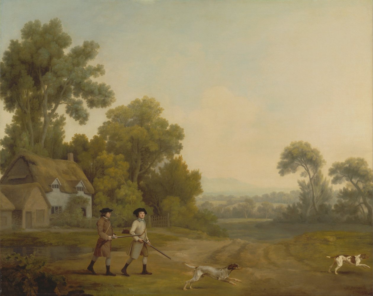 To herrer på skyting av George Stubbs