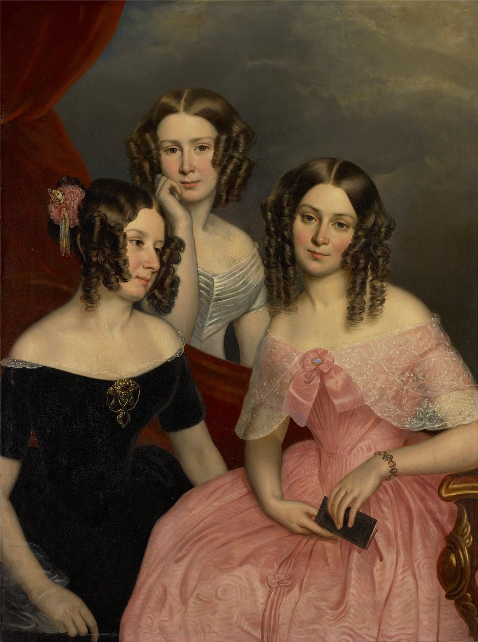 De tre Robinson -søstrene av George Theodore Berthon