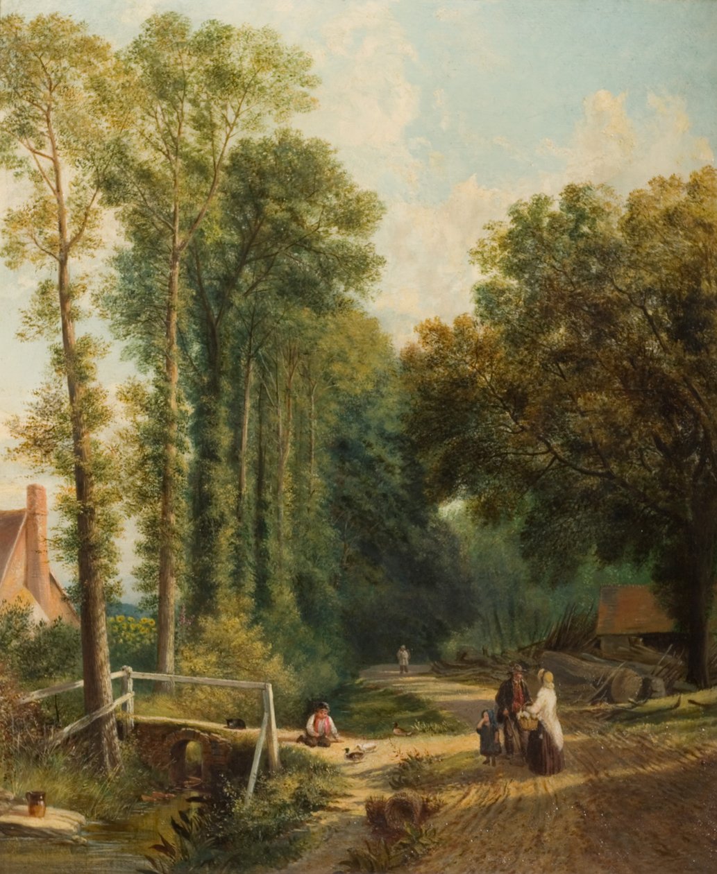 Country Lane, 1863 av George Smith