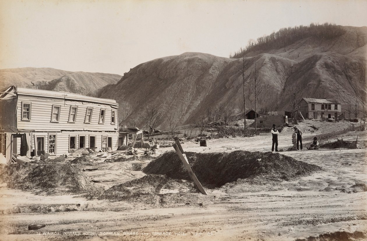 Wairoa, McRaes Hotel, Sophias House og Terrace Hotel av George Dobson Valentine