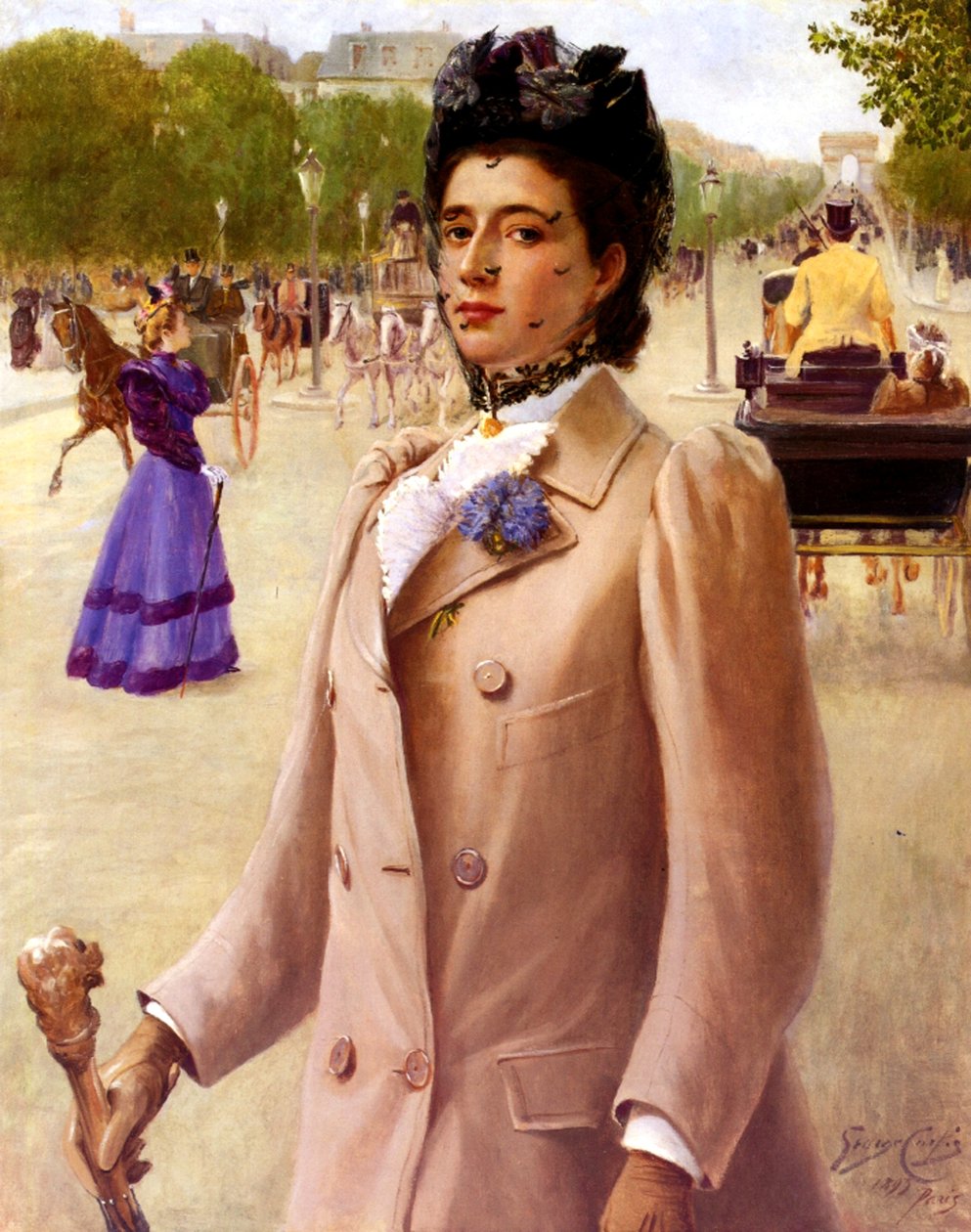 En kvinne i Paris, 1893 av George Vaughan Curtis