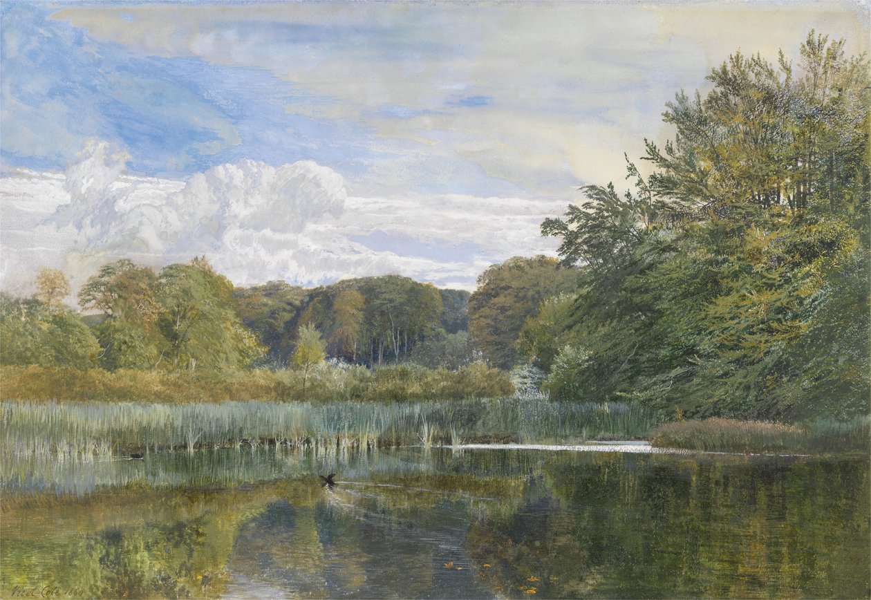 The Mill Pond, Evelyn Woods, 1860 av George Vicat Cole