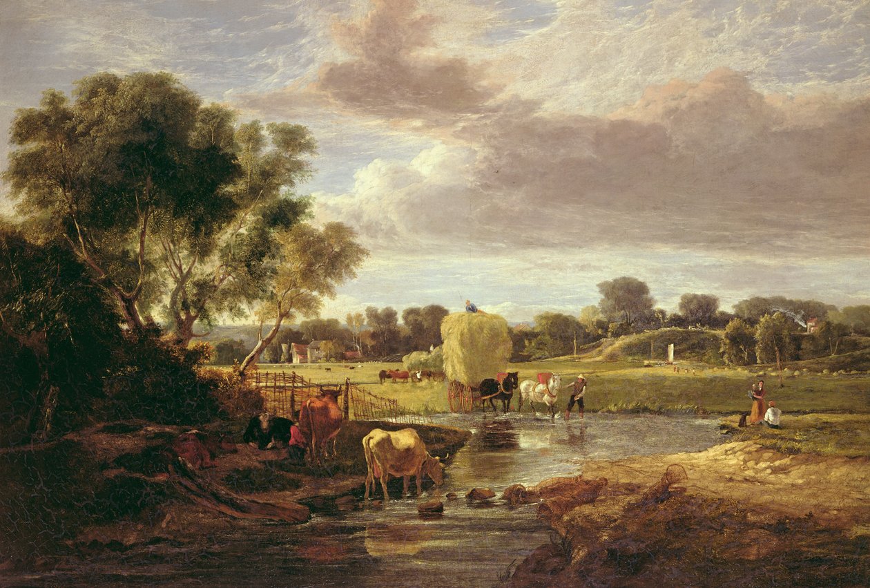 Trowse Meadows, nær Norwich, 1828 av George Vincent