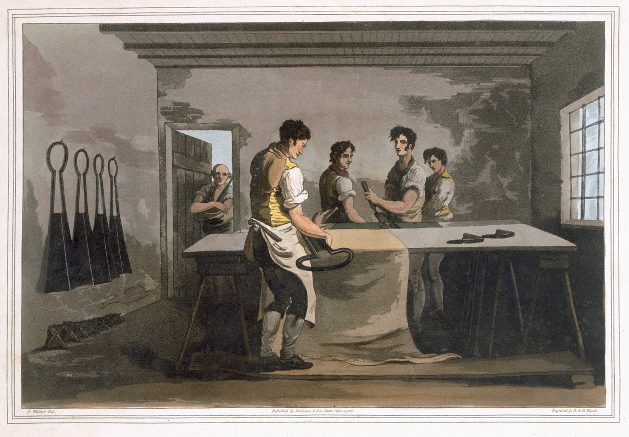 Cloth Dressers, fra `Costume of Yorkshire